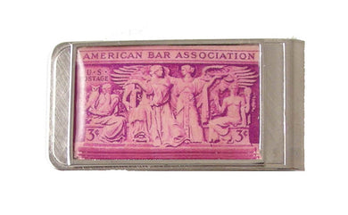 american bar association stamp money clip new orleans cufflinks