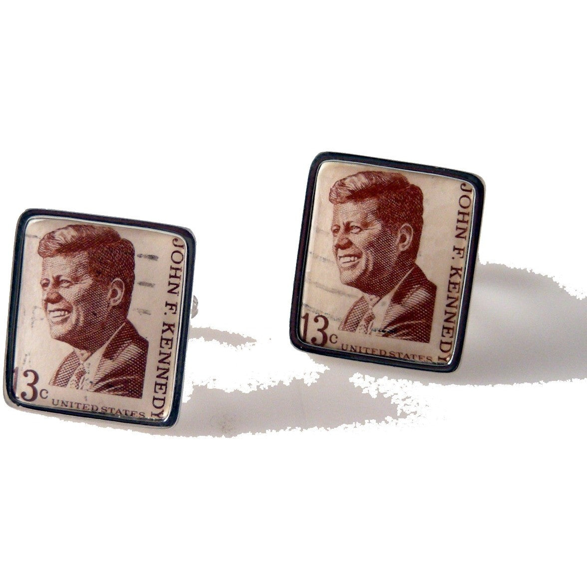 1967 JOHN F KENNEDY POSTAGE STAMP CUFFLINKS
