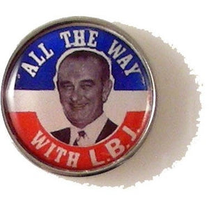 ALL THE WAY WITH LBJ LAPEL PIN New Orleans Cufflinks