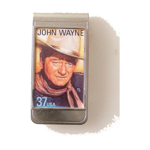 AUTHENTIC 2004 JOHN WAYNE POSTAGE STAMP MONEY CLIP New Orleans Cufflinks