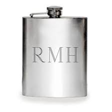 ENGRAVED 4 OZ STAINLESS STEEL FLASK