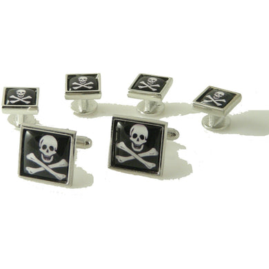 JOLLY ROGER STUD SET New Orleans Cufflinks