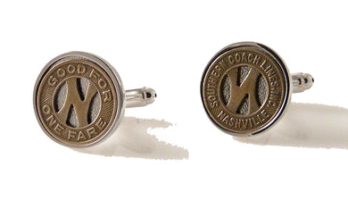 NASHVILLE TOKEN CUFFLINKS NEW ORLEANS CUFFLINKS