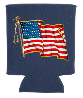 AMERICAN FLAG KOOZIE NEW ORLEANS CUFFLINKS