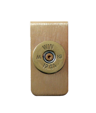 brass shotgun shell money clip new orleasns cufflinks