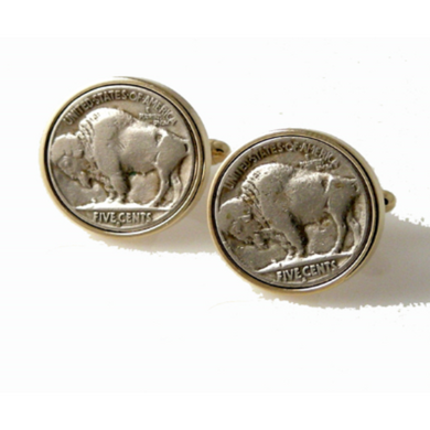 AUTHENTIC  BUFFALO NICKEL CUFFLINKS New Orleans Cufflinks