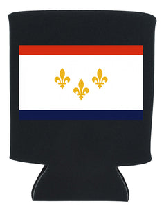 new orleans flag koozie new orleans cufflinks