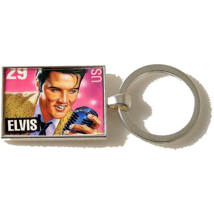 1993 ELVIS POSTAGE STAMP KEY RING New Orleans Cufflinks