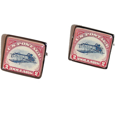 2013 INVERTED JENNY  POSTAGE STAMP CUFFINKS New Orleans Cufflinks