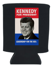 Load image into Gallery viewer, VINTAGE JFK CAMPAIGN POSTER KOOZIE NEW ORLEANS CUFFLINKS
