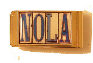 nola street tile money clip new orleans cufflinks