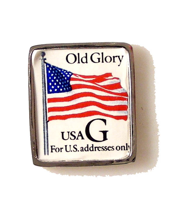 old glory postage stamp lapel pin new orleans cufflinks