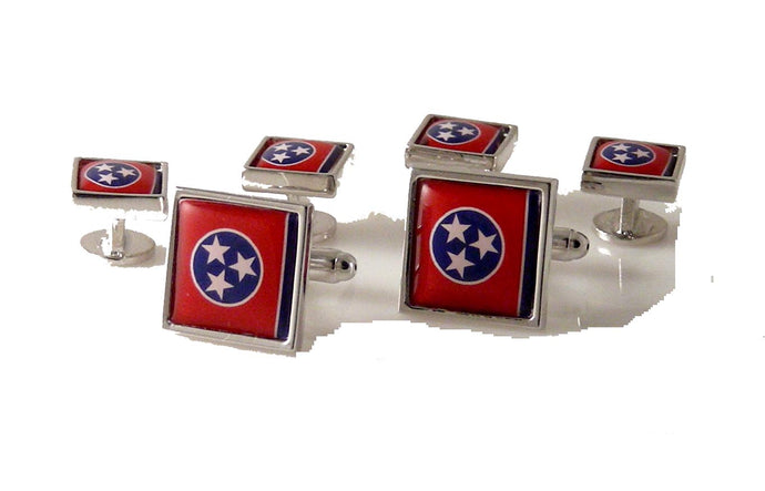 Tennessee flag stud set new orleans cufflinks