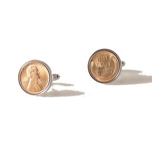 AUTHENTIC UNCIRCULATED WHEAT PENNY CUFFLINKS